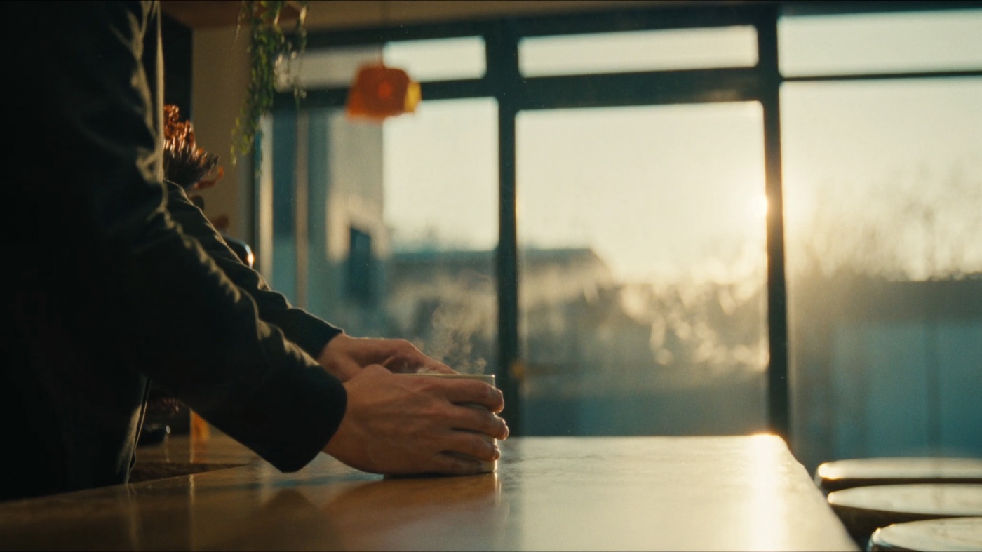 A frame from a brand film being reviewed